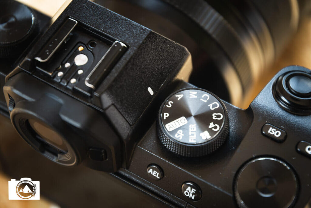 カメラのモードダイヤル(シャッタースピード優先モード)