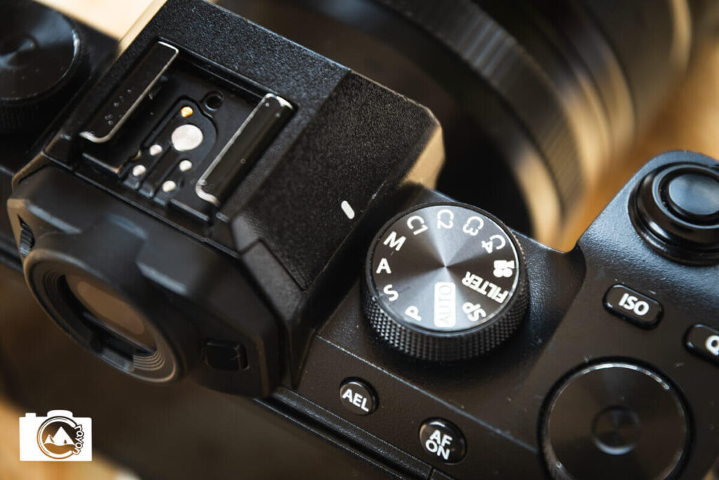 カメラのモードダイヤル(マニュアルモード)