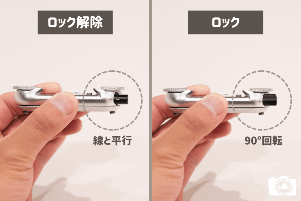 キャプチャーのロック方法